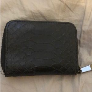 Faux leather small wallet